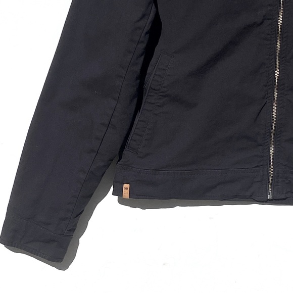 TENTREE Men’s Harrington Zip Front Black Jacket Size Medium - Picture 8 of 11